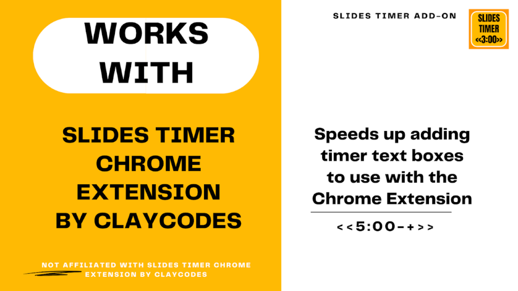 Claycodes Slides Timer Chrome Extension | Stay on Track with Seamless Presentations